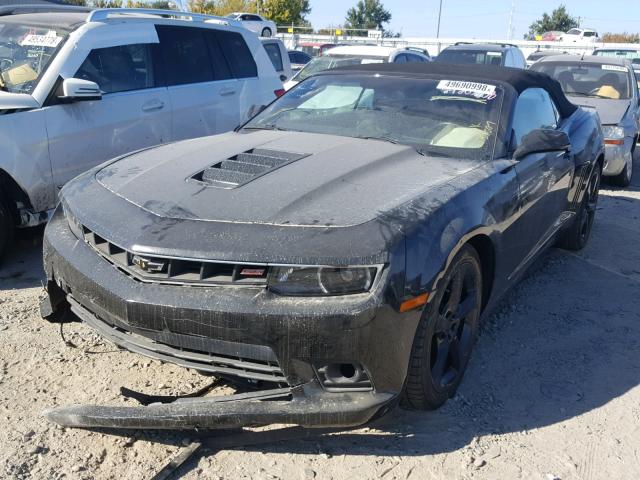 2G1FK3DJ6F9246213 - 2015 CHEVROLET CAMARO 2SS BLACK photo 2