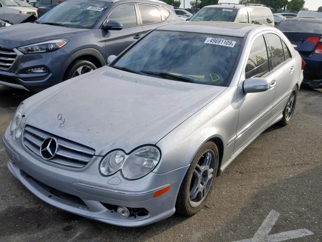 WDBRF76J16F739428 - 2006 MERCEDES-BENZ C 55 AMG SILVER photo 2