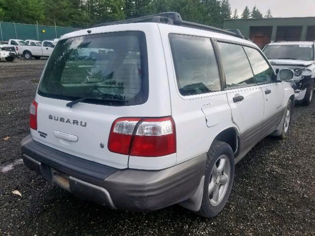 JF1SF65531H738852 - 2001 SUBARU FORESTER S WHITE photo 4