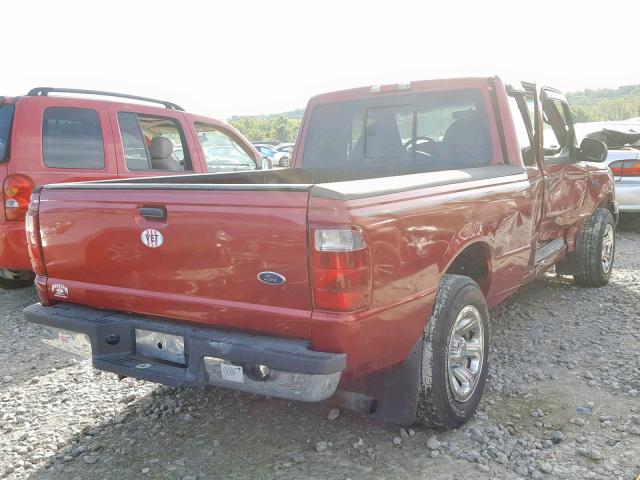 1FTYR44V53TA09608 - 2003 FORD RANGER SUP RED photo 4