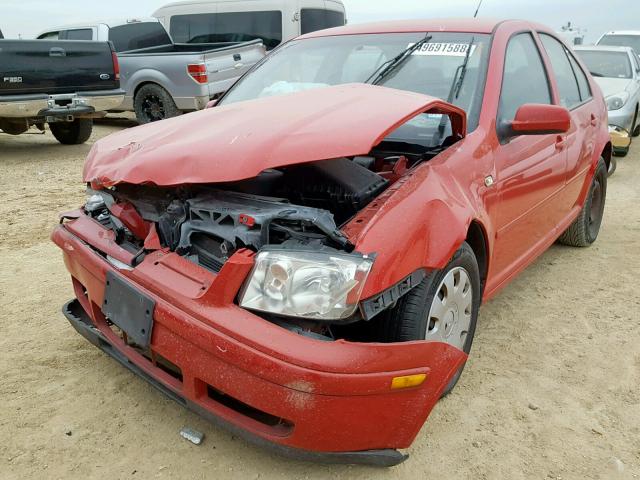 3VWRK69M43M138522 - 2003 VOLKSWAGEN JETTA GL RED photo 2