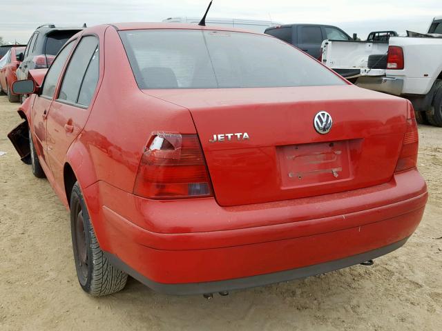 3VWRK69M43M138522 - 2003 VOLKSWAGEN JETTA GL RED photo 3