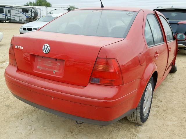 3VWRK69M43M138522 - 2003 VOLKSWAGEN JETTA GL RED photo 4