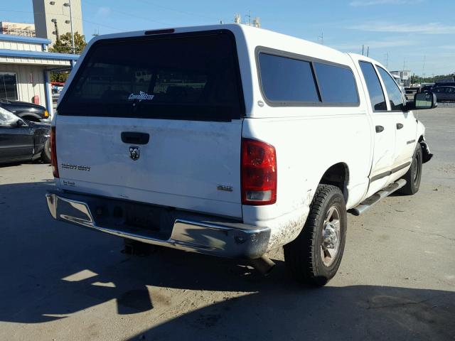 3D7KR28C85G727548 - 2005 DODGE RAM 2500 S WHITE photo 4