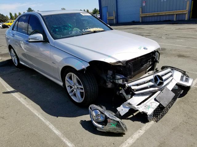 WDDGF4HB1CA624534 - 2012 MERCEDES-BENZ C 250 SILVER photo 1