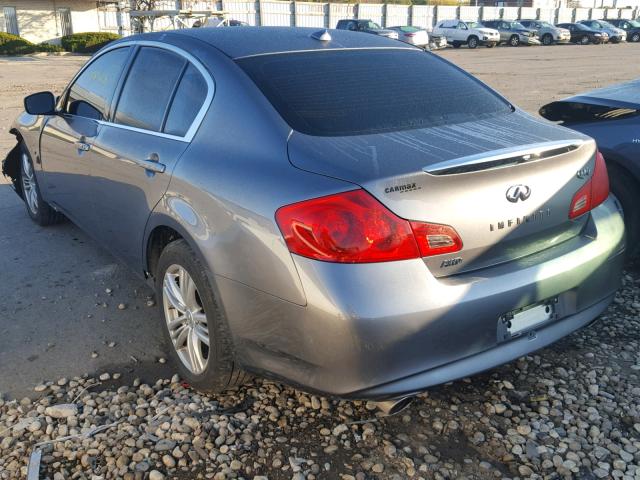 JN1CV6AR0FM522520 - 2015 INFINITI Q40 GRAY photo 3