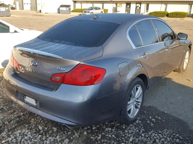 JN1CV6AR0FM522520 - 2015 INFINITI Q40 GRAY photo 4