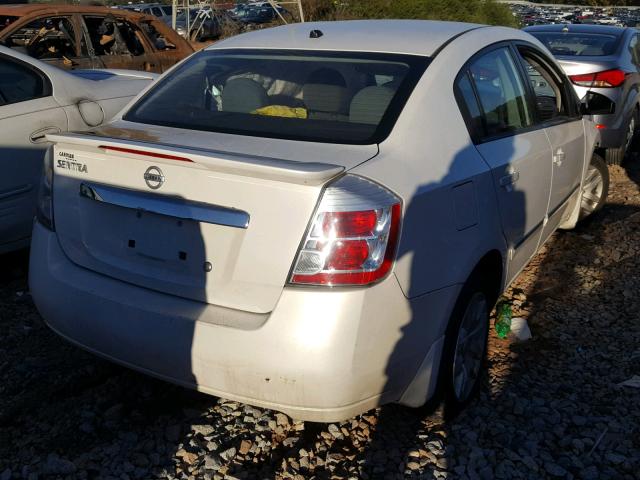 3N1AB6AP7CL743259 - 2012 NISSAN SENTRA 2.0 WHITE photo 4