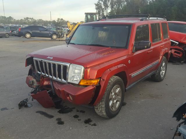 1J8HG58256C105649 - 2006 JEEP COMMANDER RED photo 2