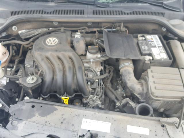3VW2K7AJ8EM353123 - 2014 VOLKSWAGEN JETTA BASE BLACK photo 7