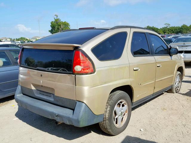 3G7DA03E53S594585 - 2003 PONTIAC AZTEK TAN photo 4