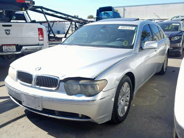 WBAGN63493DR15831 - 2003 BMW 745 LI SILVER photo 2