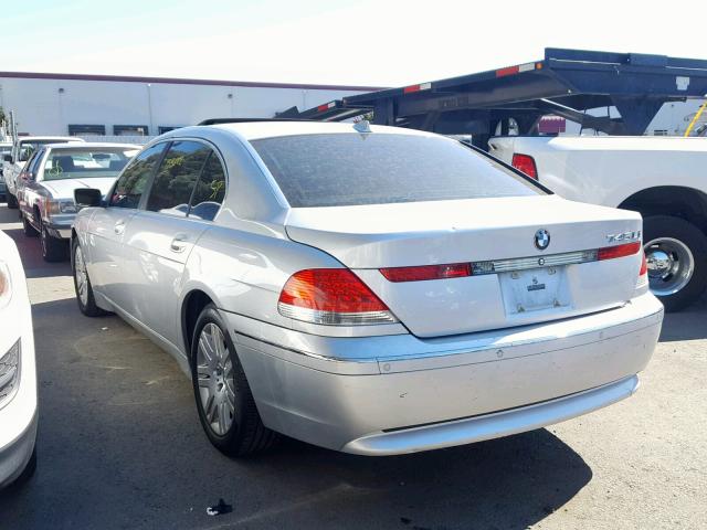 WBAGN63493DR15831 - 2003 BMW 745 LI SILVER photo 3