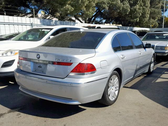 WBAGN63493DR15831 - 2003 BMW 745 LI SILVER photo 4