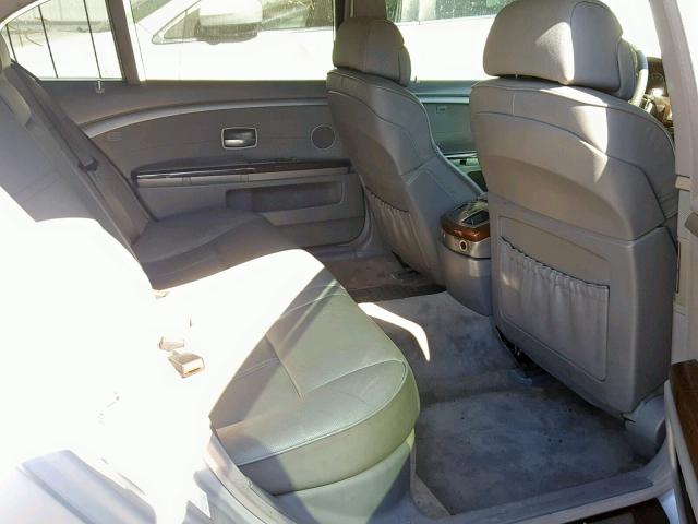 WBAGN63493DR15831 - 2003 BMW 745 LI SILVER photo 6