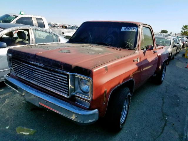 CCL146Z150236 - 1976 CHEVROLET C-10 RED photo 2