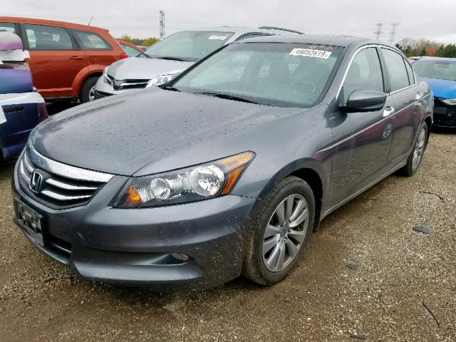 1HGCP3F88CA006622 - 2012 HONDA ACCORD EXL GRAY photo 2