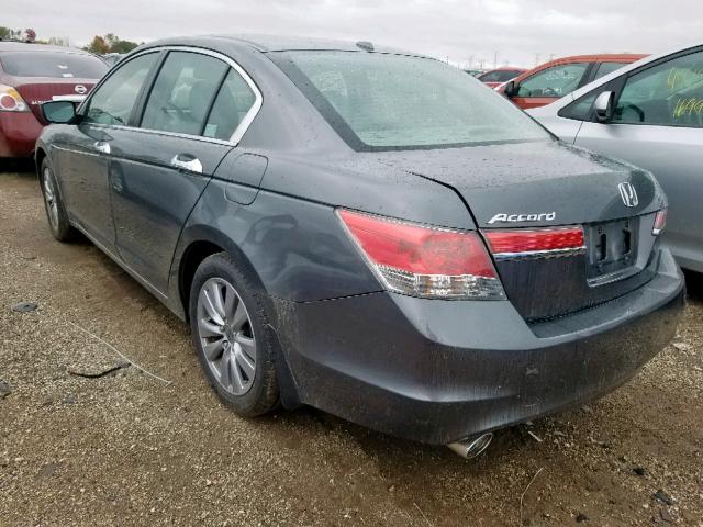 1HGCP3F88CA006622 - 2012 HONDA ACCORD EXL GRAY photo 3