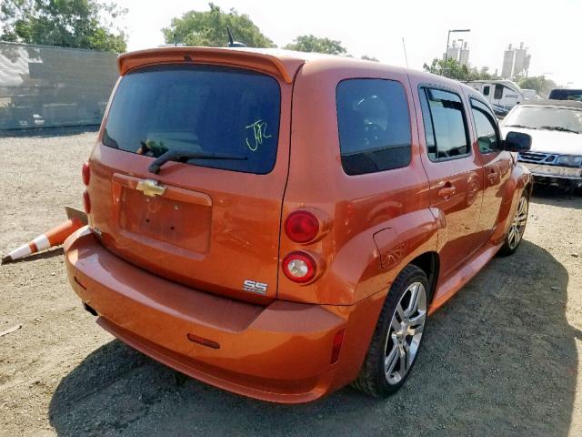 3GNCA63X98S670812 - 2008 CHEVROLET HHR SS ORANGE photo 4