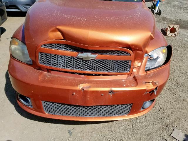 3GNCA63X98S670812 - 2008 CHEVROLET HHR SS ORANGE photo 9