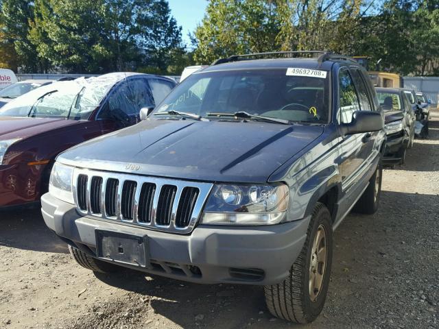 1J4GW48S51C707146 - 2001 JEEP GRAND CHER BLUE photo 2