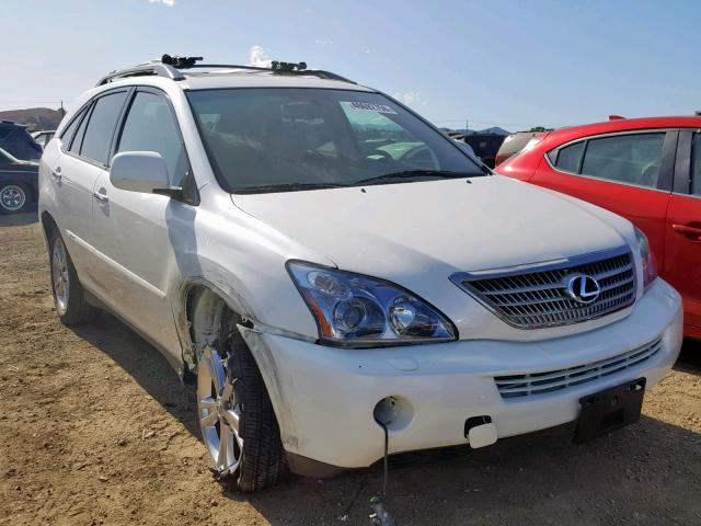 JTJGW31U282008839 - 2008 LEXUS RX 400H WHITE photo 1