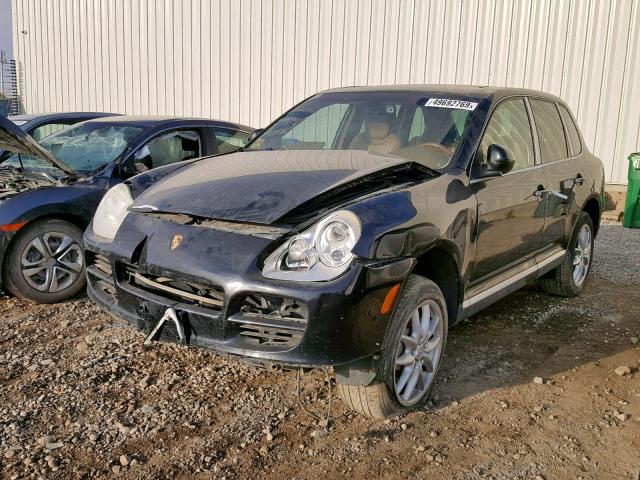 WP1AB29P24LA74534 - 2004 PORSCHE CAYENNE S BLACK photo 2