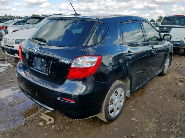 2T1KU40E19C131361 - 2009 TOYOTA COROLLA MA BLACK photo 4