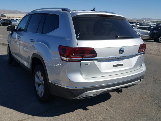 1V2ER2CA0JC523254 - 2018 VOLKSWAGEN ATLAS SEL SILVER photo 3