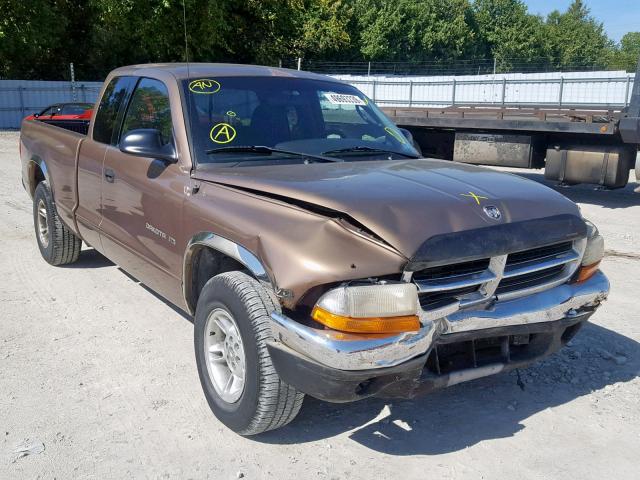 1B7GL22X5YS729218 - 2000 DODGE DAKOTA GOLD photo 1