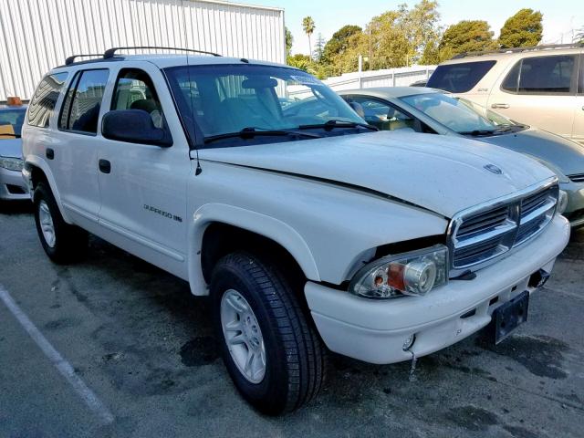 1B4HS28N71F621031 - 2001 DODGE DURANGO WHITE photo 1