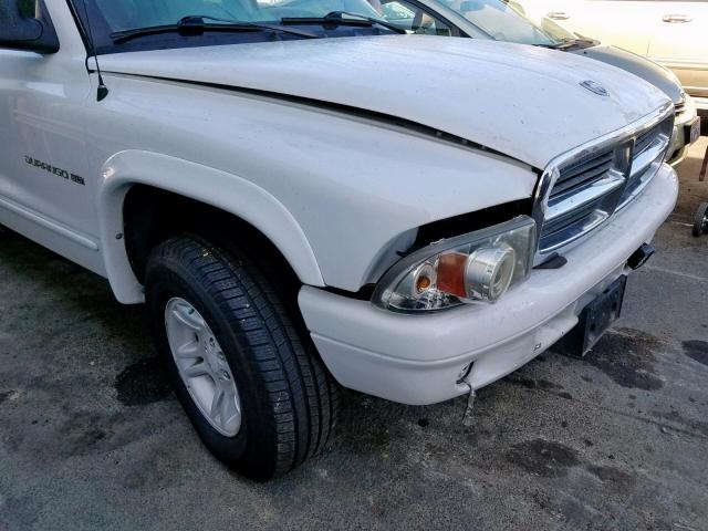 1B4HS28N71F621031 - 2001 DODGE DURANGO WHITE photo 9