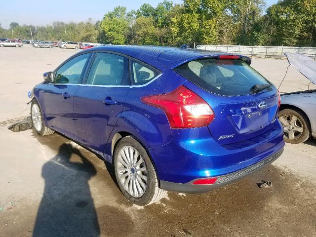 1FAHP3N21CL385345 - 2012 FORD FOCUS TITA BLUE photo 3