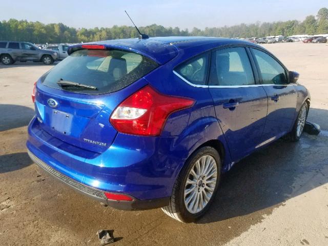 1FAHP3N21CL385345 - 2012 FORD FOCUS TITA BLUE photo 4