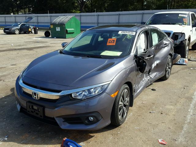 19XFC1F74HE011128 - 2017 HONDA CIVIC EXL GRAY photo 2