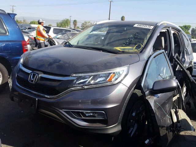 2HKRM3H72GH535794 - 2016 HONDA CR-V EXL GRAY photo 2