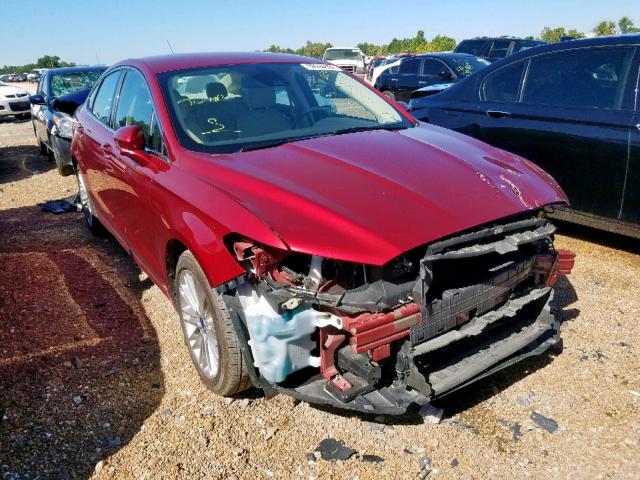 3FA6P0HR1DR361175 - 2013 FORD FUSION SE RED photo 1