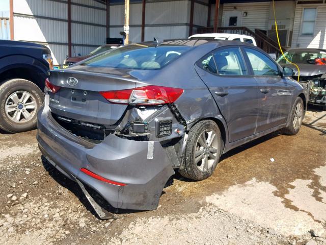 5NPD84LF9JH346392 - 2018 HYUNDAI ELANTRA SE GRAY photo 4