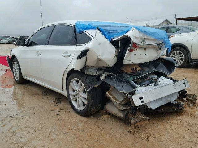 4T1BK1EB3EU114959 - 2014 TOYOTA AVALON BAS 白色 照片 3