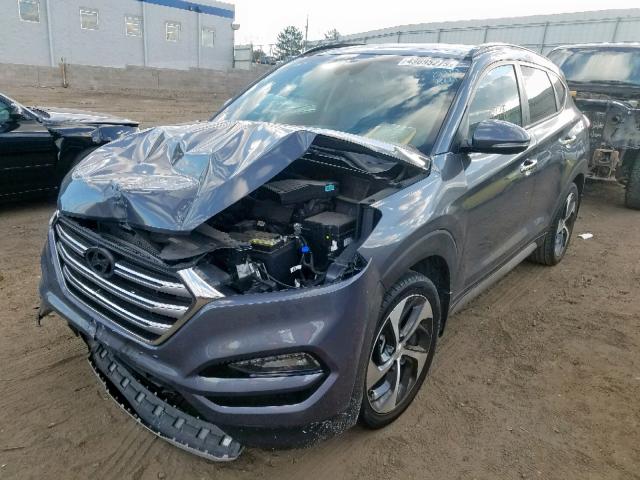 KM8J33A25HU341911 - 2017 HYUNDAI TUCSON LIM GRAY photo 2