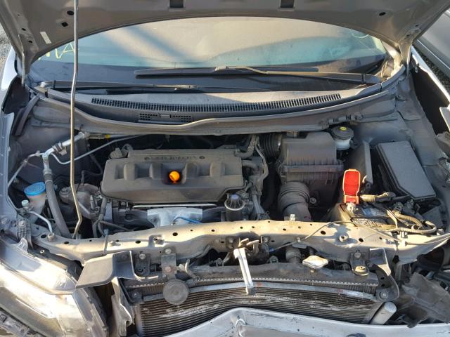 2HGFB2F6XCH316194 - 2012 HONDA CIVIC HF GRAY photo 7