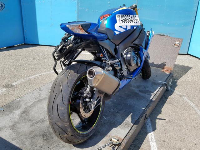 JS1GR7MAXF2100968 - 2015 SUZUKI GSX-R750 BLUE photo 4