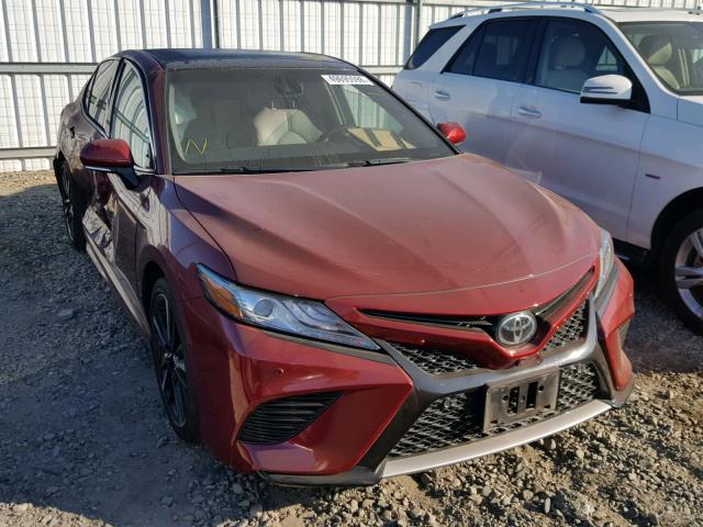 4T1B61HKXJU506265 - 2018 TOYOTA CAMRY XSE RED photo 1