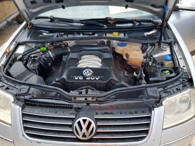 WVWYH63B13E412057 - 2003 VOLKSWAGEN PASSAT GLX SILVER photo 7