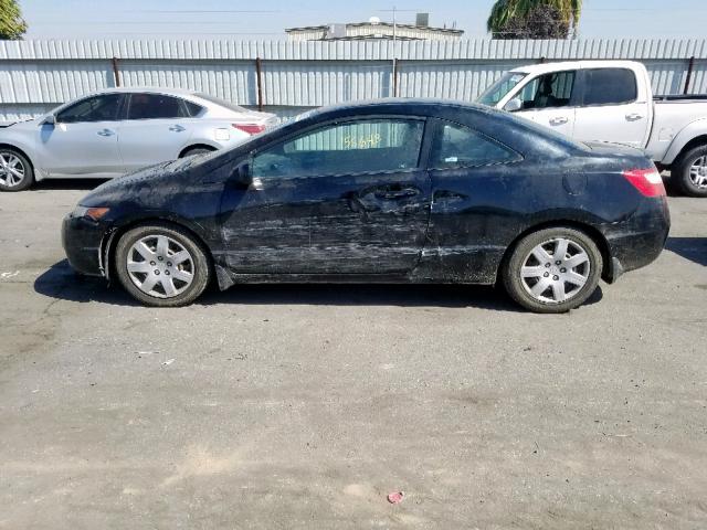 2HGFG12667H585302 - 2007 HONDA CIVIC LX BLACK photo 9