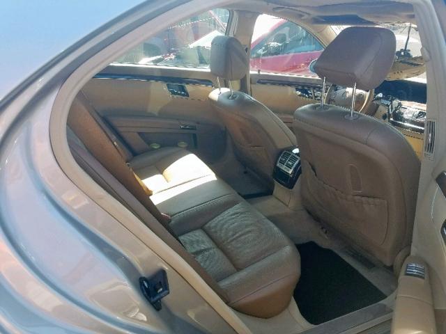 WDDNG71X47A082699 - 2007 MERCEDES-BENZ S 550 BROWN photo 6