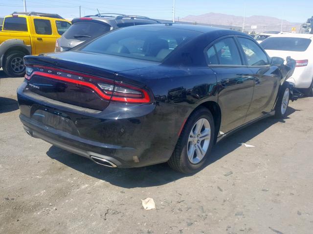 2C3CDXBG7KH688425 - 2019 DODGE CHARGER SX BLACK photo 4