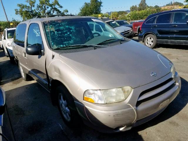 4N2ZN15T52D816616 - 2002 NISSAN QUEST GXE BEIGE photo 1