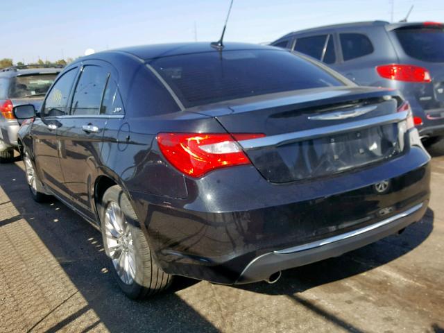 1C3BC2FG3BN517609 - 2011 CHRYSLER 200 LIMITE GRAY photo 3