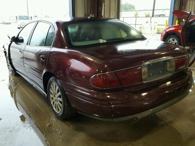 1G4HR54K95U238636 - 2005 BUICK LESABRE LI BURGUNDY photo 3